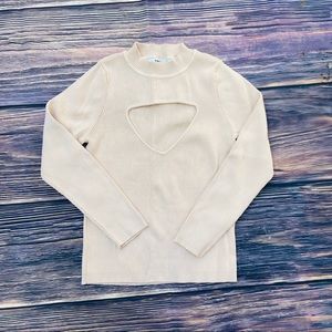 Women’s ZARA knitwear keyhole top